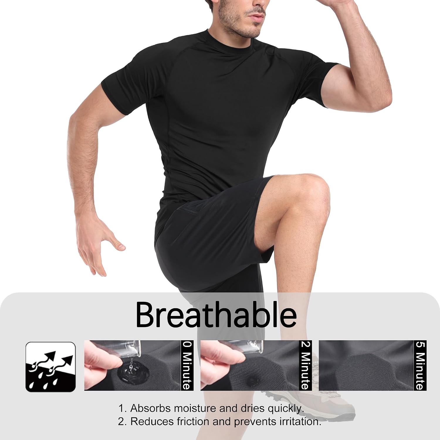 Detalle de HovSiyla Compression Shirt Cool Dry