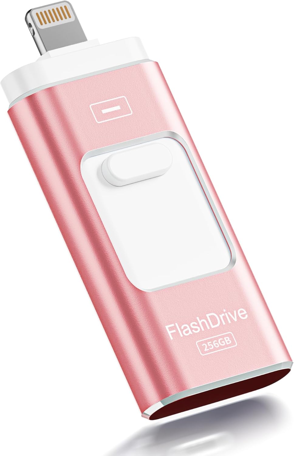 Detalle de ROSPE 256GB USB Stick for iPhone – 3-in-1 Lightning, Type-C & USB 3.0 with MFi Certification
