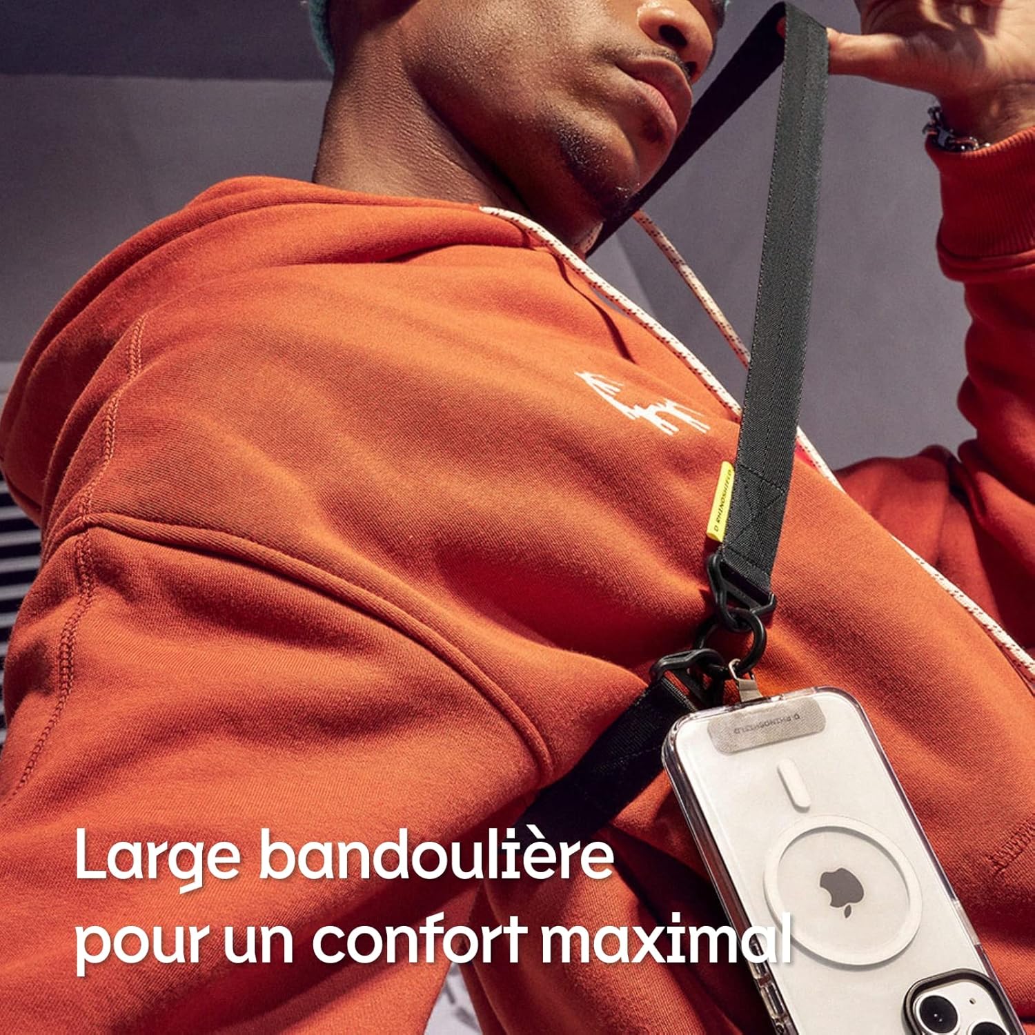 Thumbnail 1 de RHINOSHIELD Sangle de téléphone avec boucle magnétique et attache ultra-rapide — adaptateur inclus