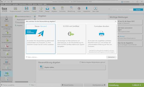 Thumbnail 7 de Tax 2024 (für Steuerjahr 2023) von Buhl Data Service – Aktivierungscode per Email