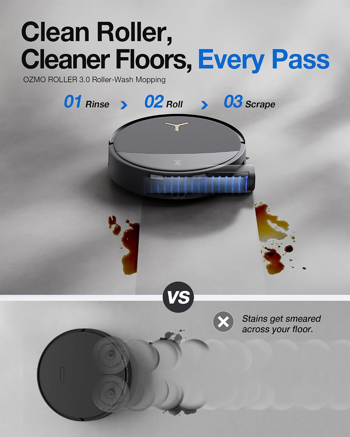 Detalle 2 de ECOVACS DEEBOT T90S PRO OMNI Robot Vacuum and Mop, 40,000Pa, OZMO Roller 3.0