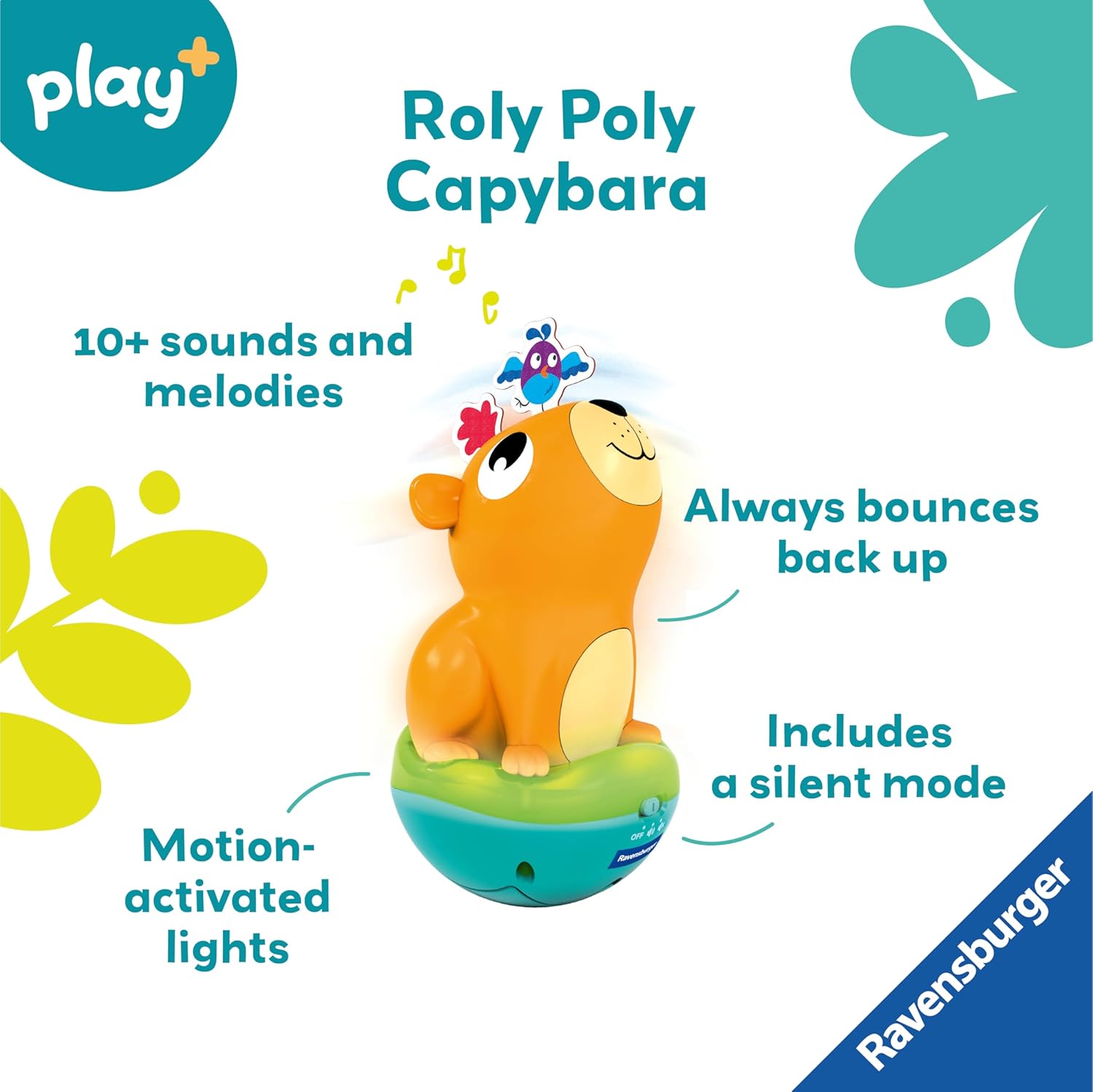 Detalle 2 de Ravensburger Play+ Roly Poly Capybara 🎲