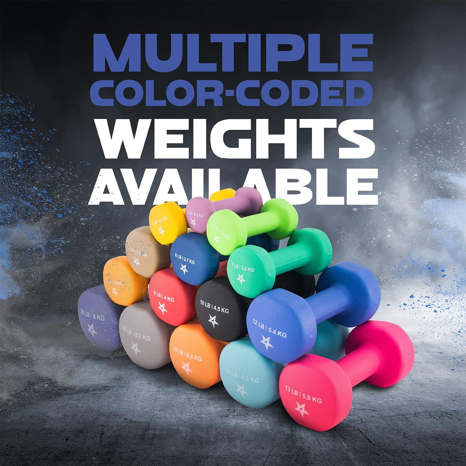 Detalle de Yes4All Neoprene Dumbbells