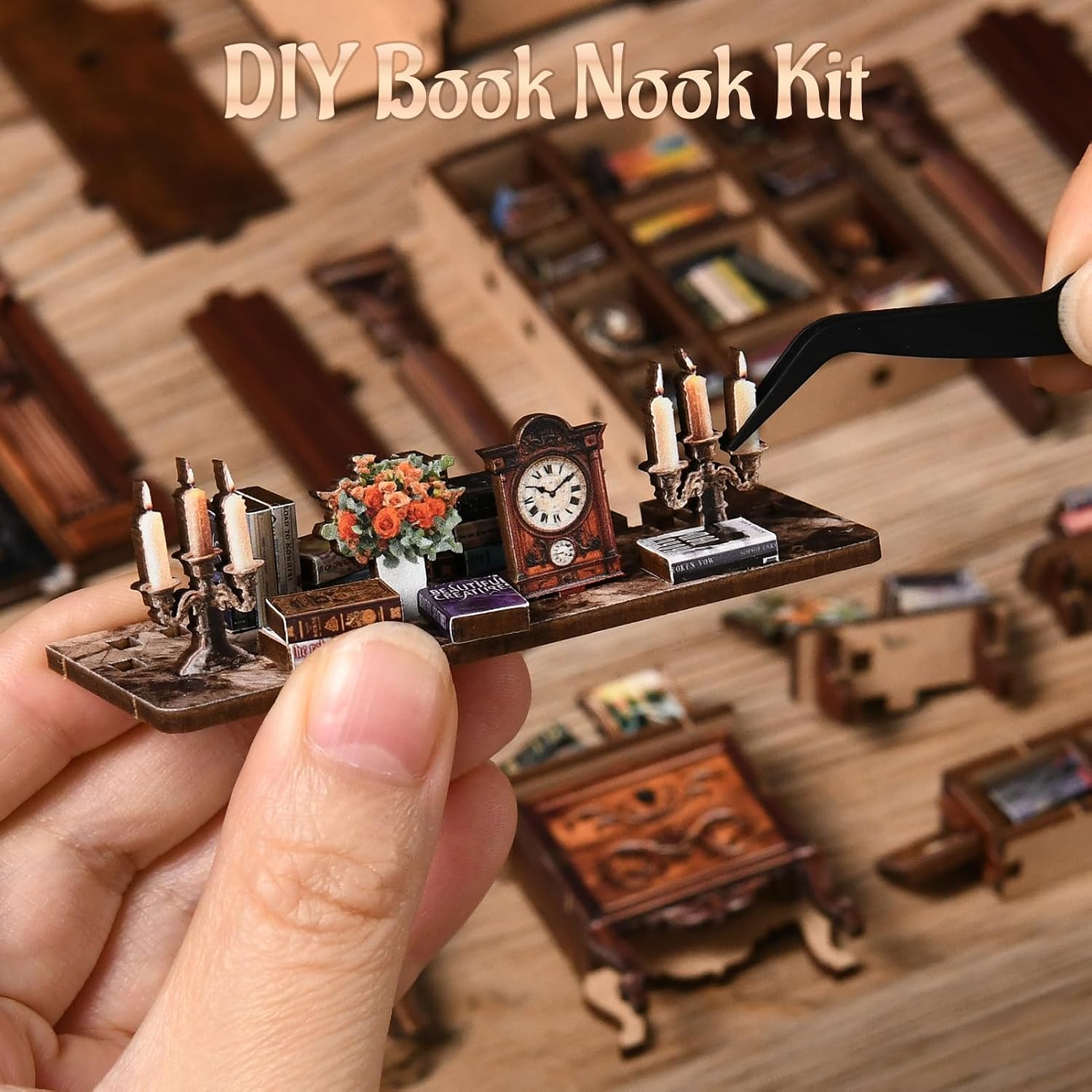 Thumbnail 6 de Book Nook Kit DIY 3D Puzzles