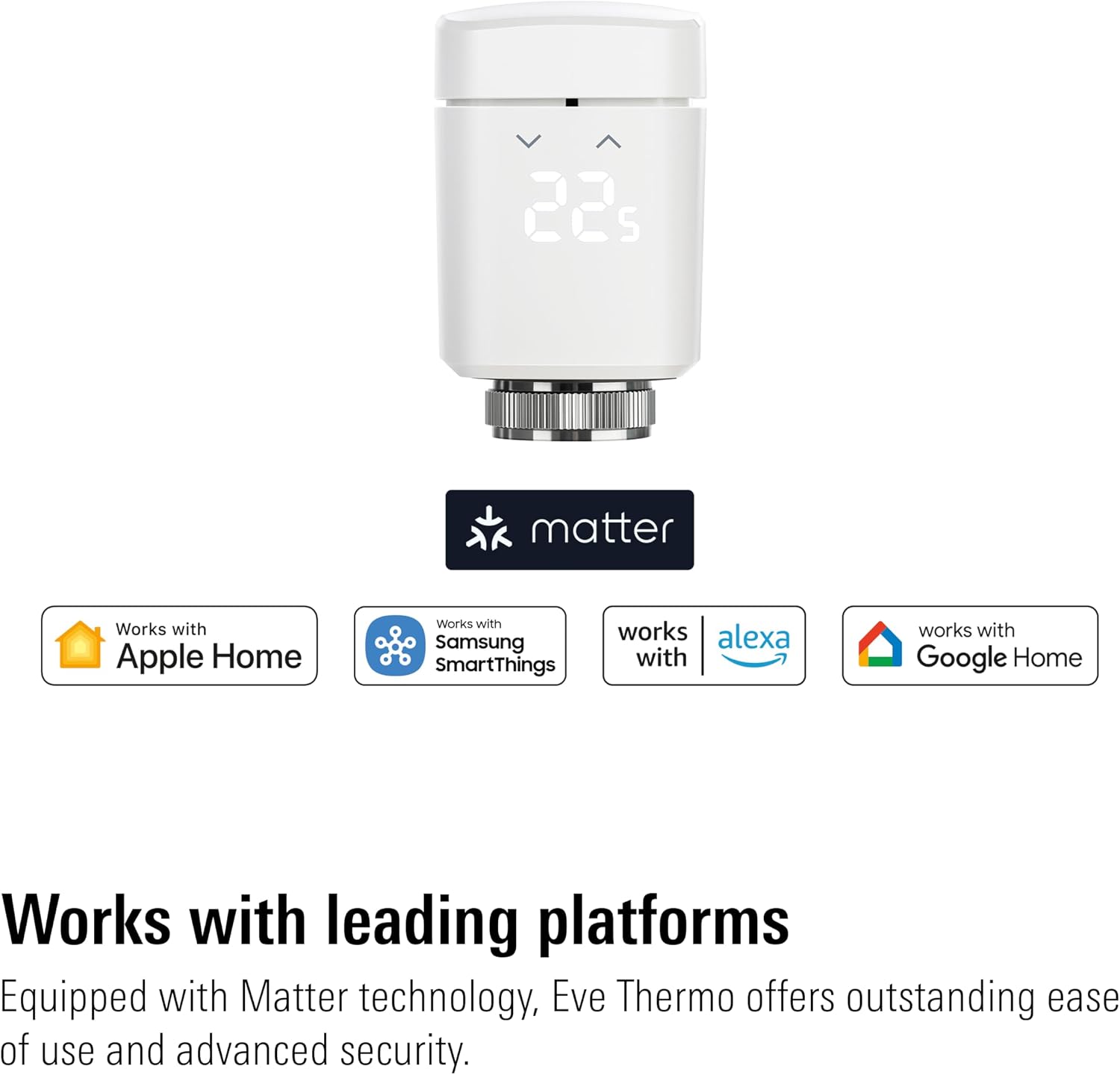 Detalle de Eve Thermo valvola termostatica smart Matter 4ª gen