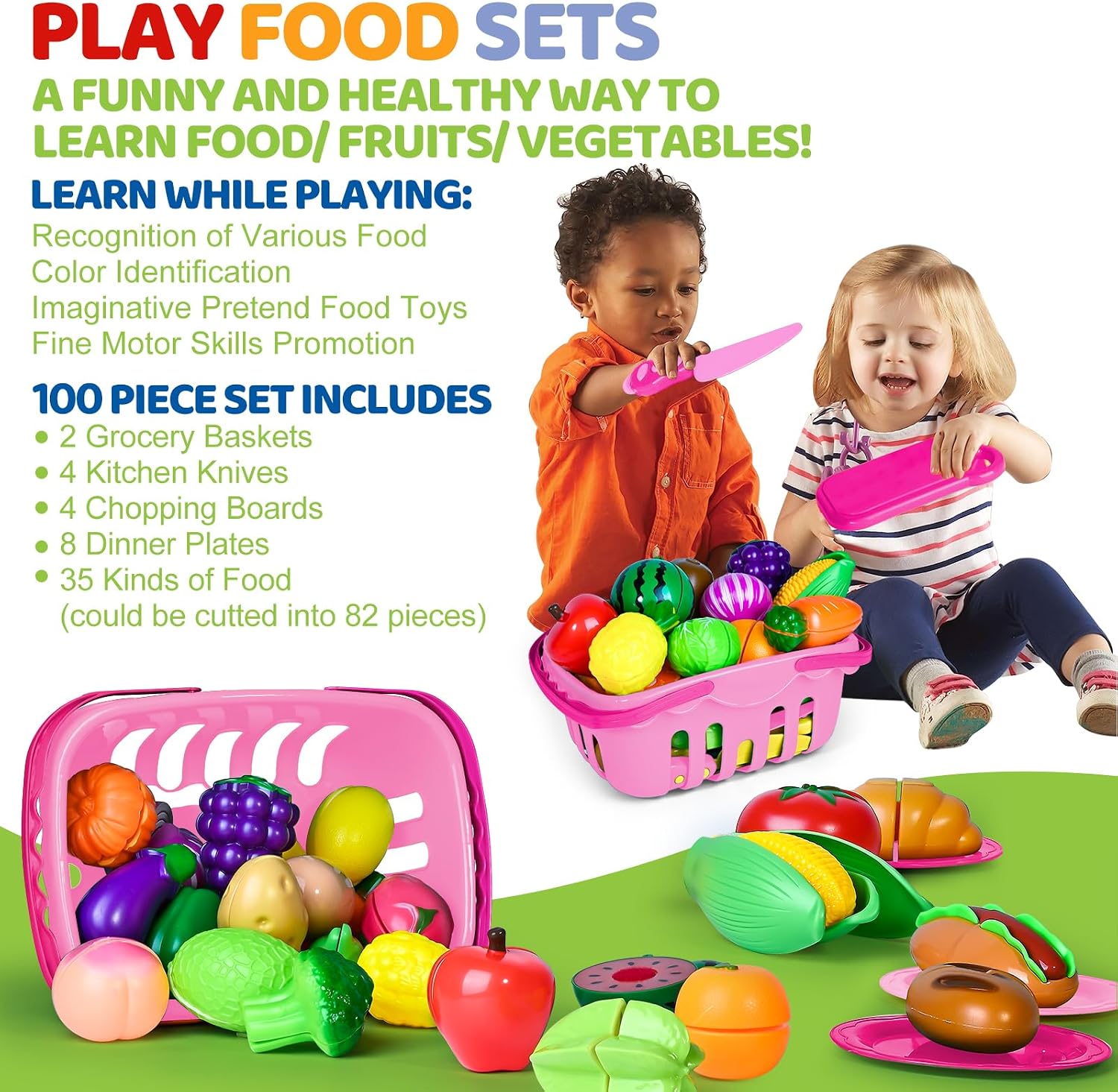 Thumbnail 6 de Shemira Cutting Play Food Set 100 pcs