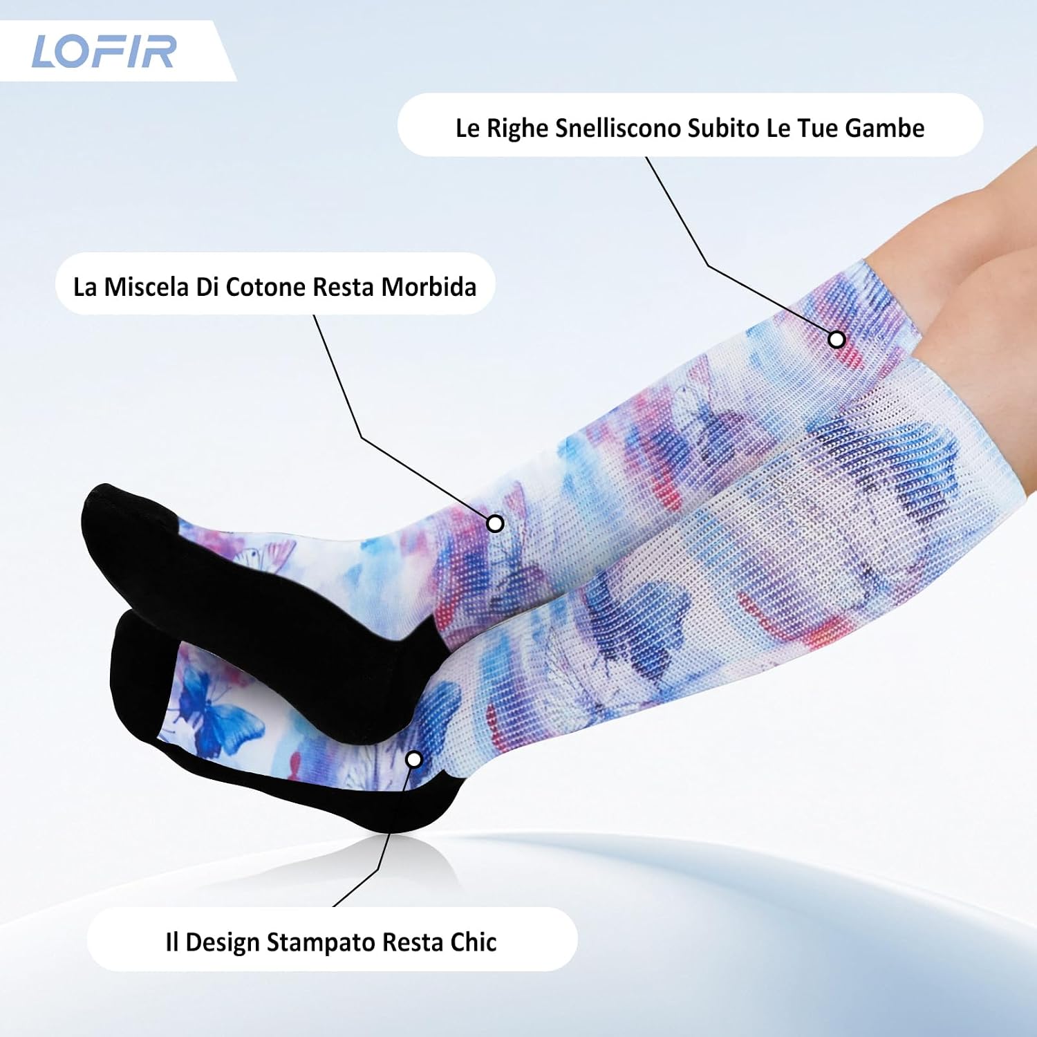 Detalle 2 de LOFIR Calze Ginocchio Diabetici Donna 39-50