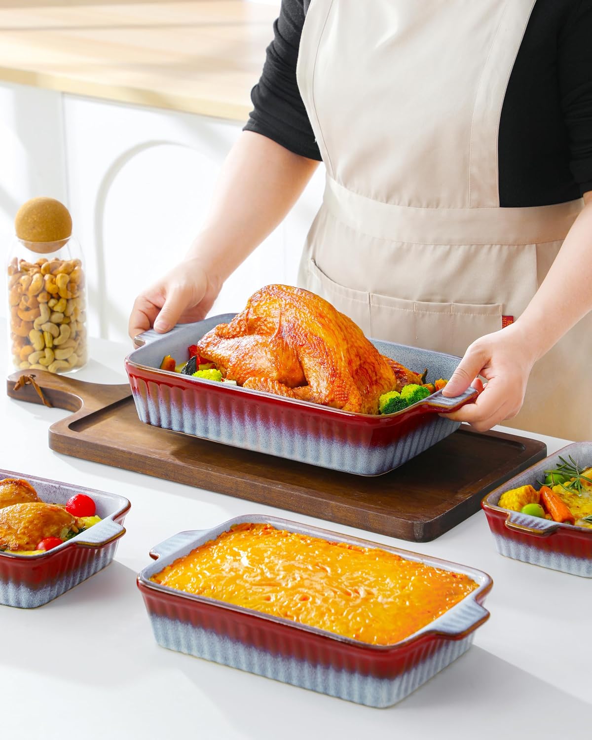 Detalle 2 de vancasso Ceramic Casserole Dishes, 9.4-inch