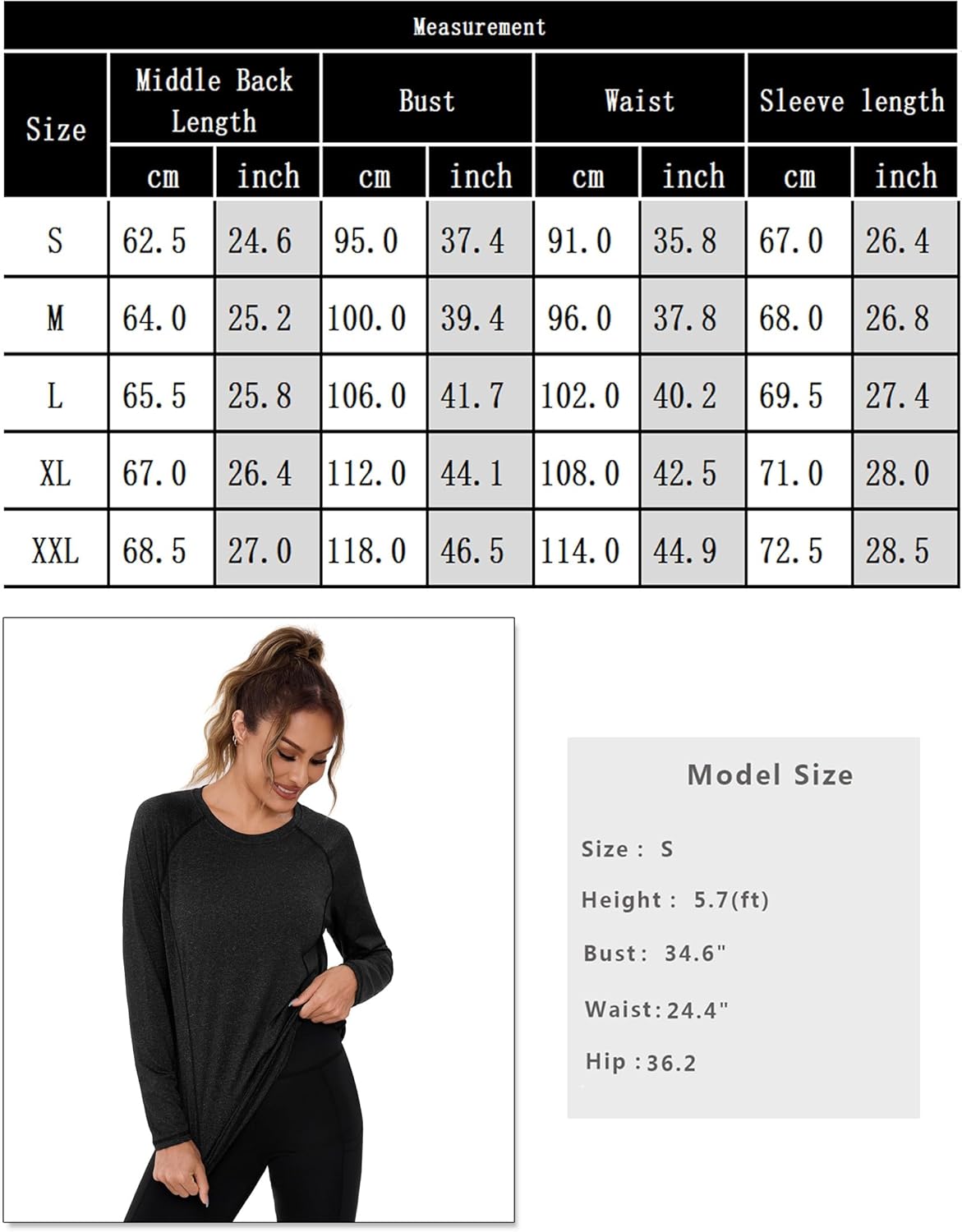 Thumbnail 5 de Terecey T-shirt sport femme à manches longues respirant à séchage rapide