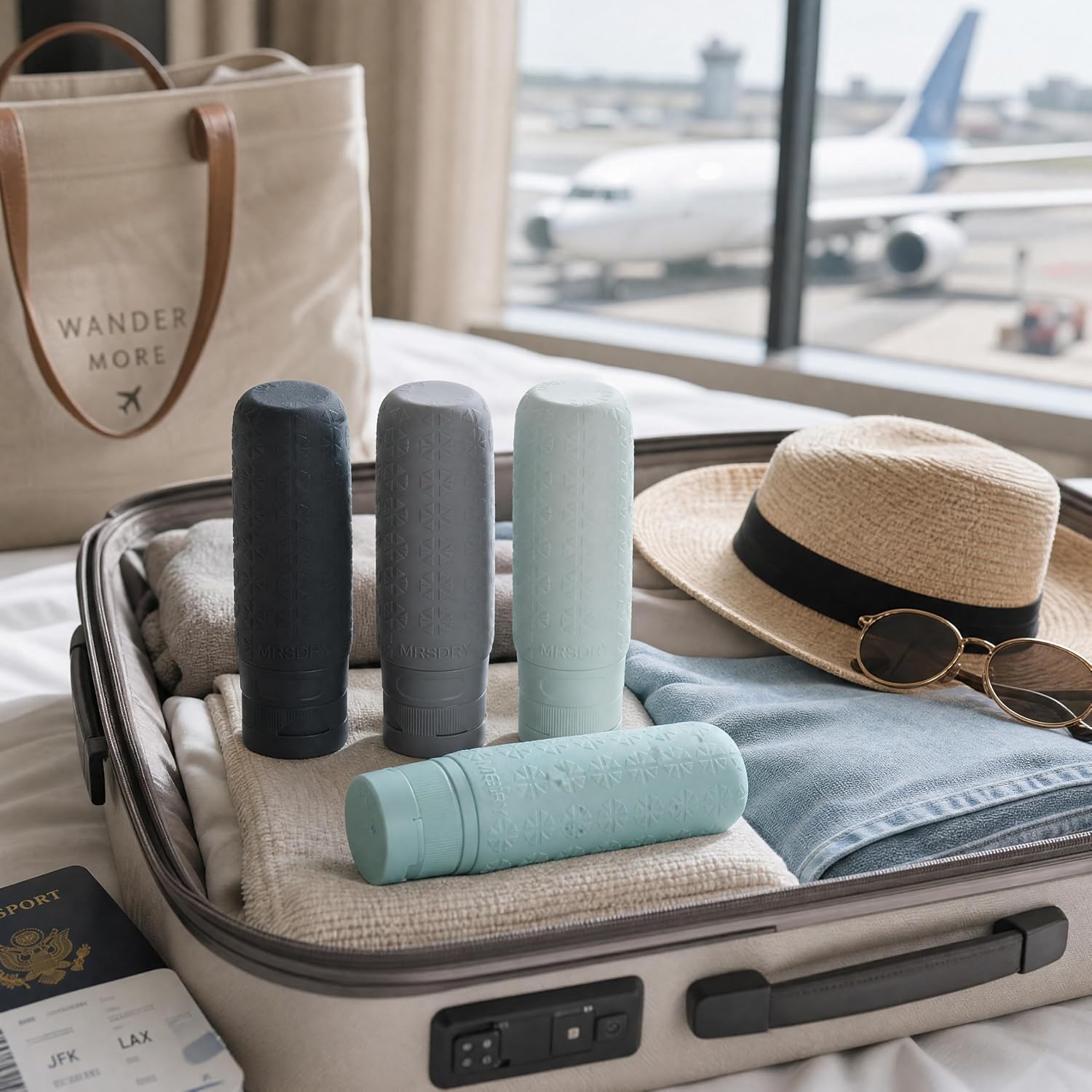 Thumbnail 6 de Mrsdry Travel Bottles, 3 oz Silicone Squeeze Bottles, TSA-Approved 4-Pack