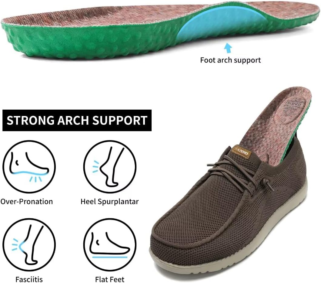 Detalle de 1TAZERO Men's Slip-On Walking Shoes, 4E-6E Wide