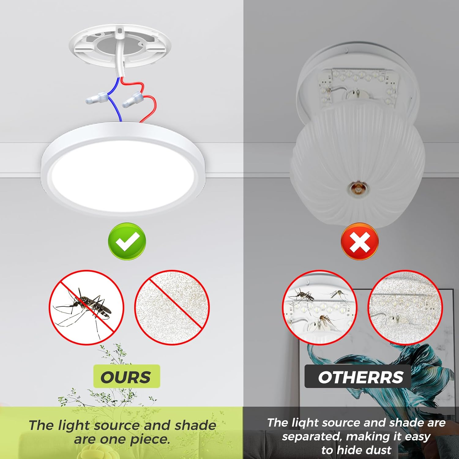 Thumbnail 3 de hepside LED Ceiling Light 3000K–6500K Bathroom Lamp
