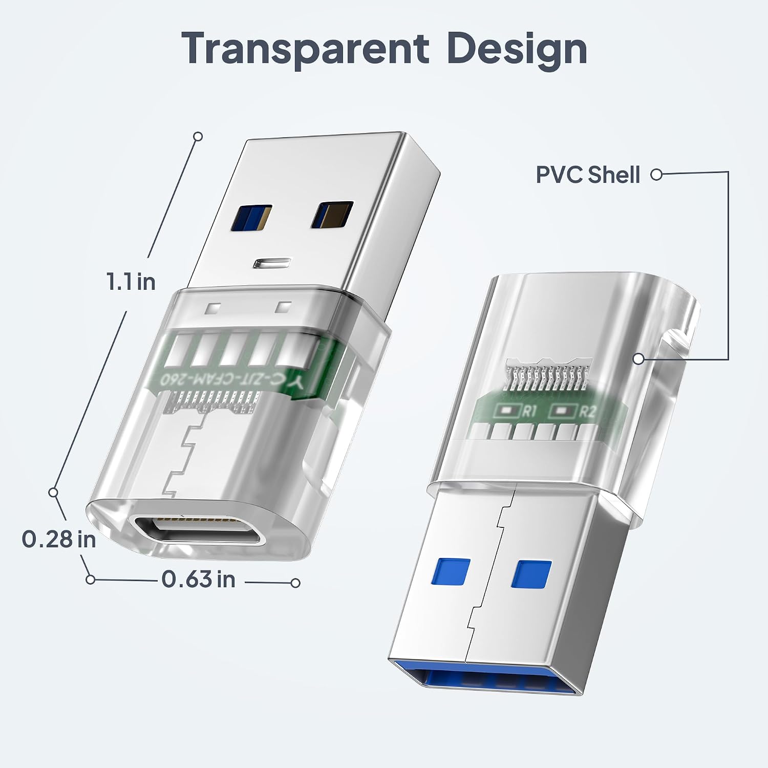 Thumbnail 6 de Elebase E/CA/USB/3.0/TO/USB/C/ADAPTER/TRANS/4P USB 3.0 to USB-C Adapter, 10Gbps