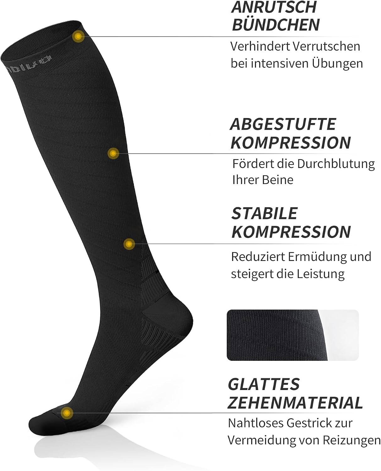 Detalle 2 de CAMBIVO Kompressionsstrümpfe 2 Paar