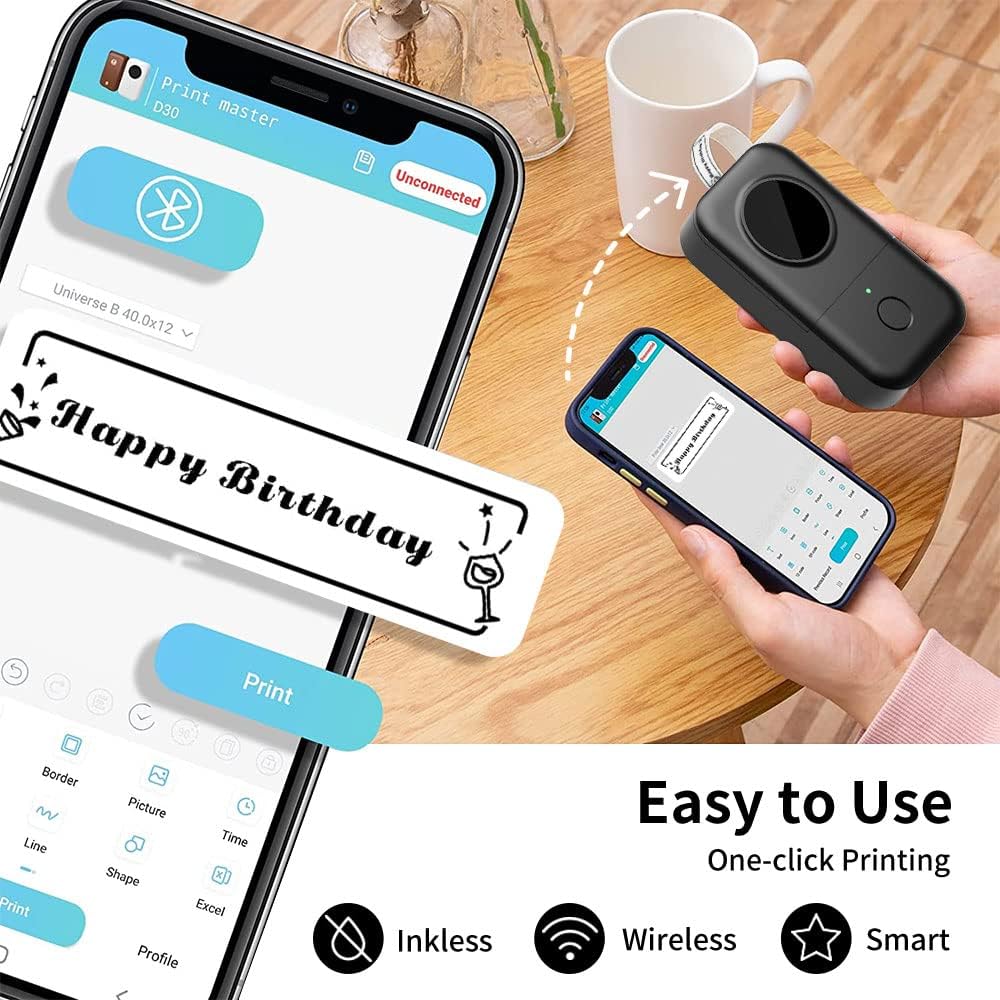 Thumbnail 4 de Phomemo D30 etichettatrice portatile Bluetooth