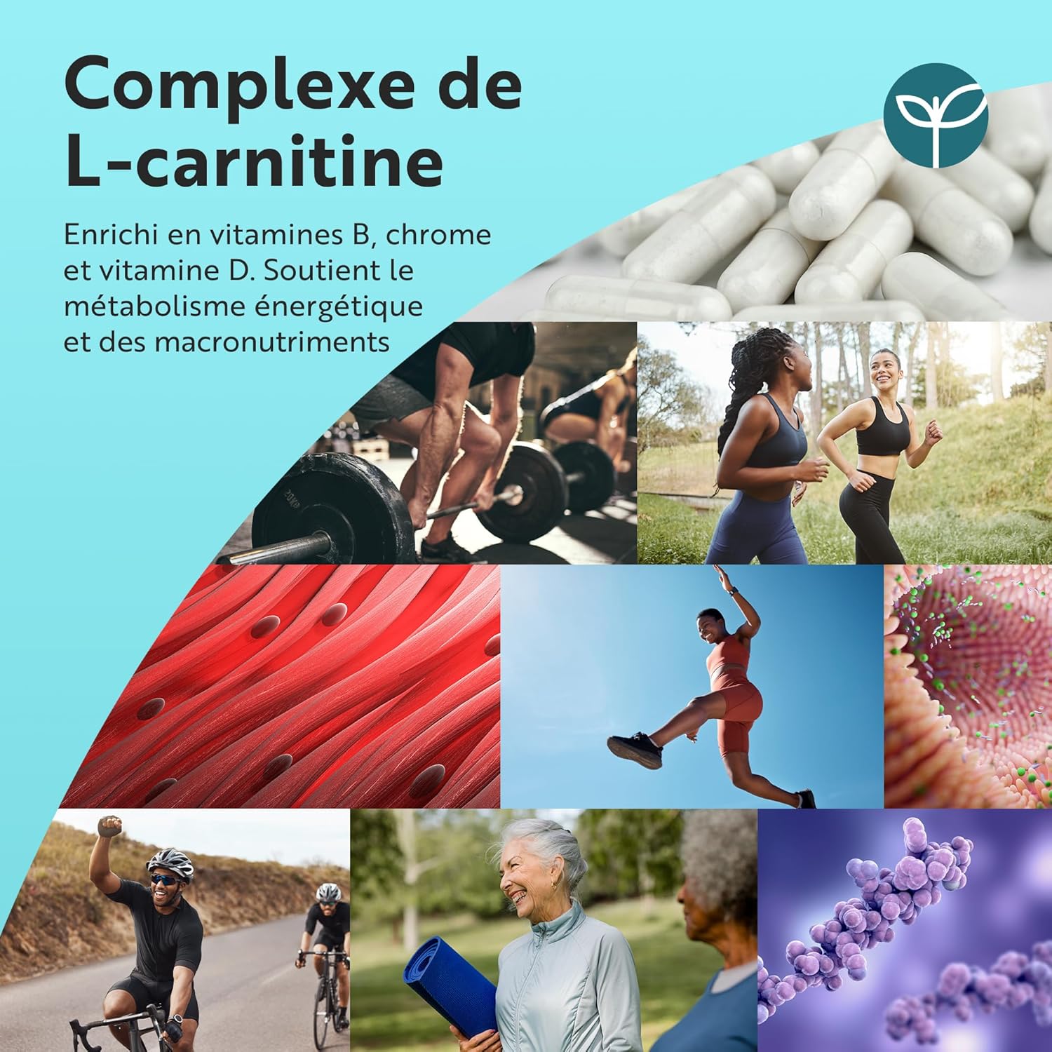 Thumbnail 2 de Nutravita L-Carnitine Vegan – Haute Dose Extra Fort, Pré-entraînement Sportif