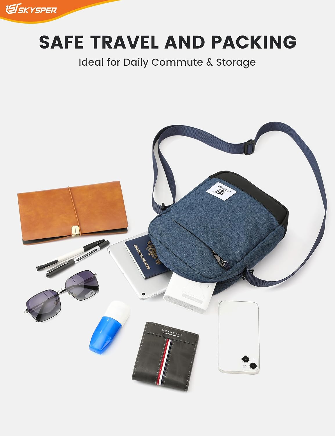 Thumbnail 5 de SKYSPER Small Anti Theft Sling Bag 9.8in