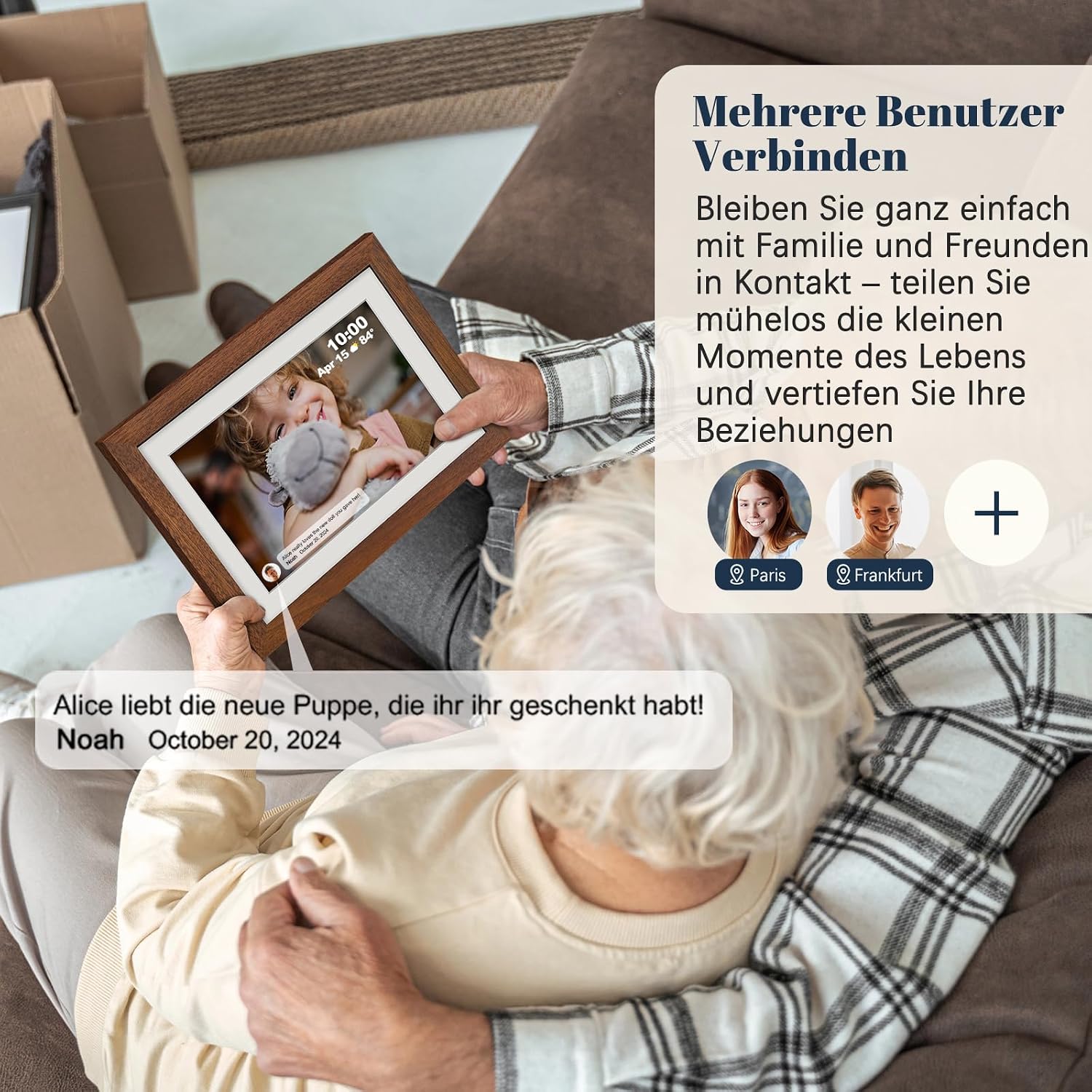 Thumbnail 4 de Frameo Digitaler Bilderrahmen 10,1" 32GB 🖼