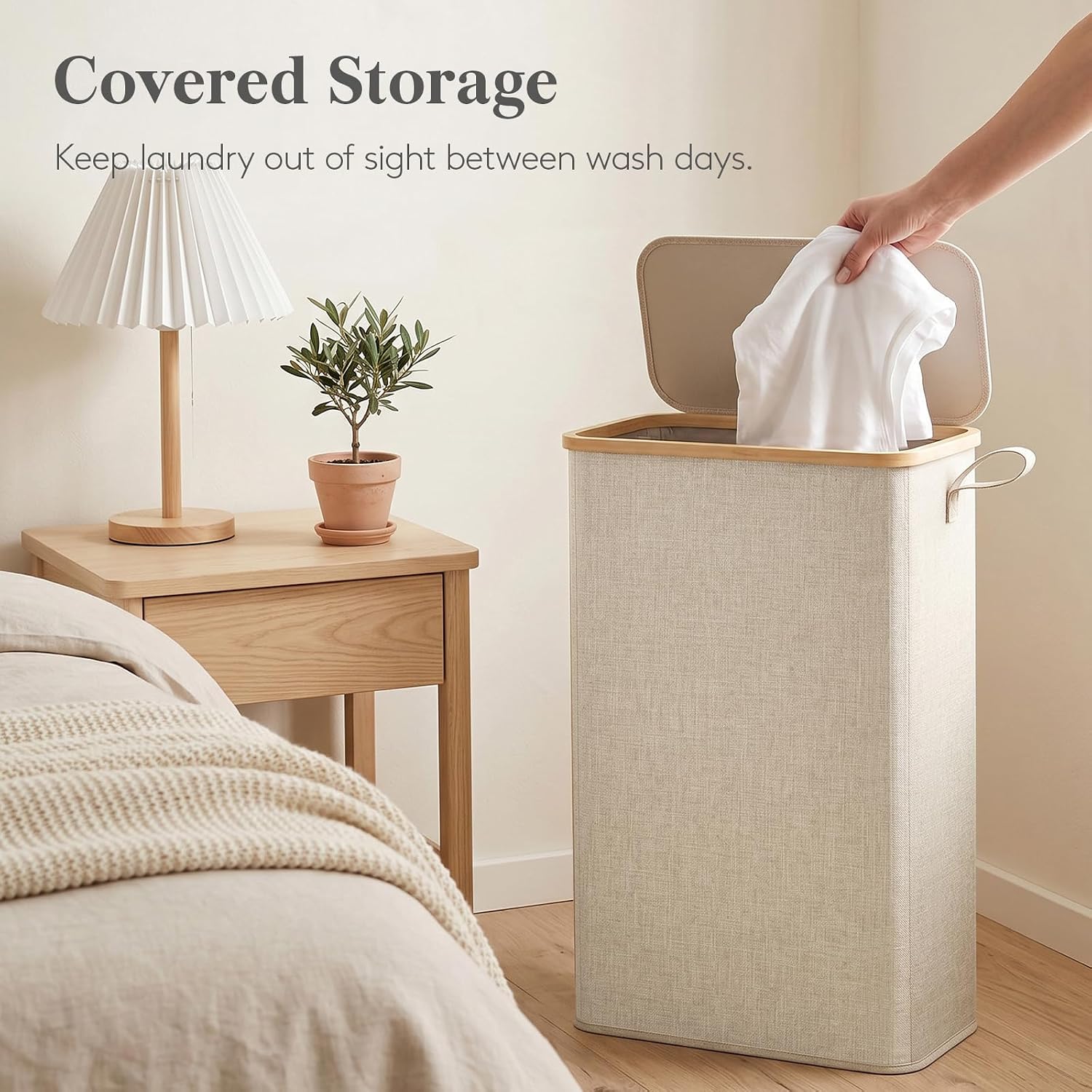 Detalle 1 de Lifewit Slim Laundry Hamper 75L