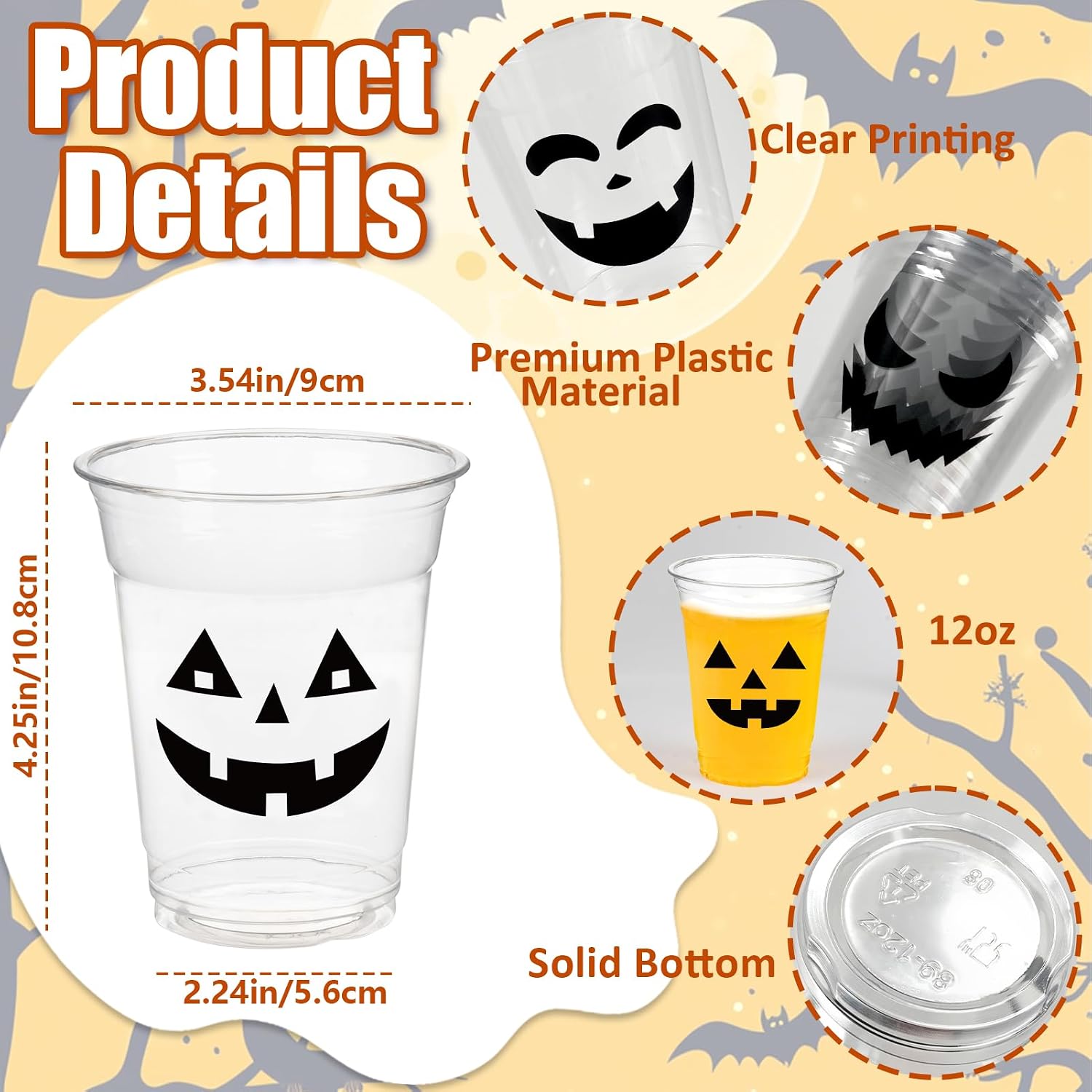 Thumbnail 2 de Halloween Party Cups, 12 oz