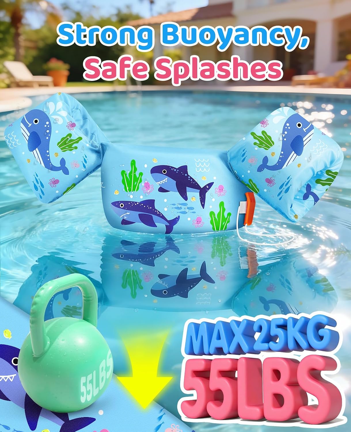 Thumbnail 2 de HeySplash Swim Vest for Kids: Safe, Adjustable Water Wings for 22–55 lbs