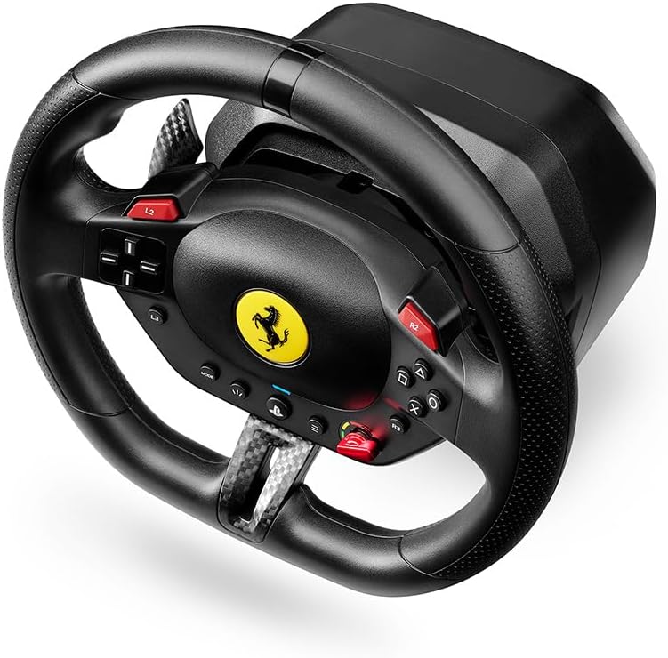 Detalle de Thrustmaster T98 Ferrari 296 GTB ステアリングコントローラー 240°回転・PS5/PS4/PC対応