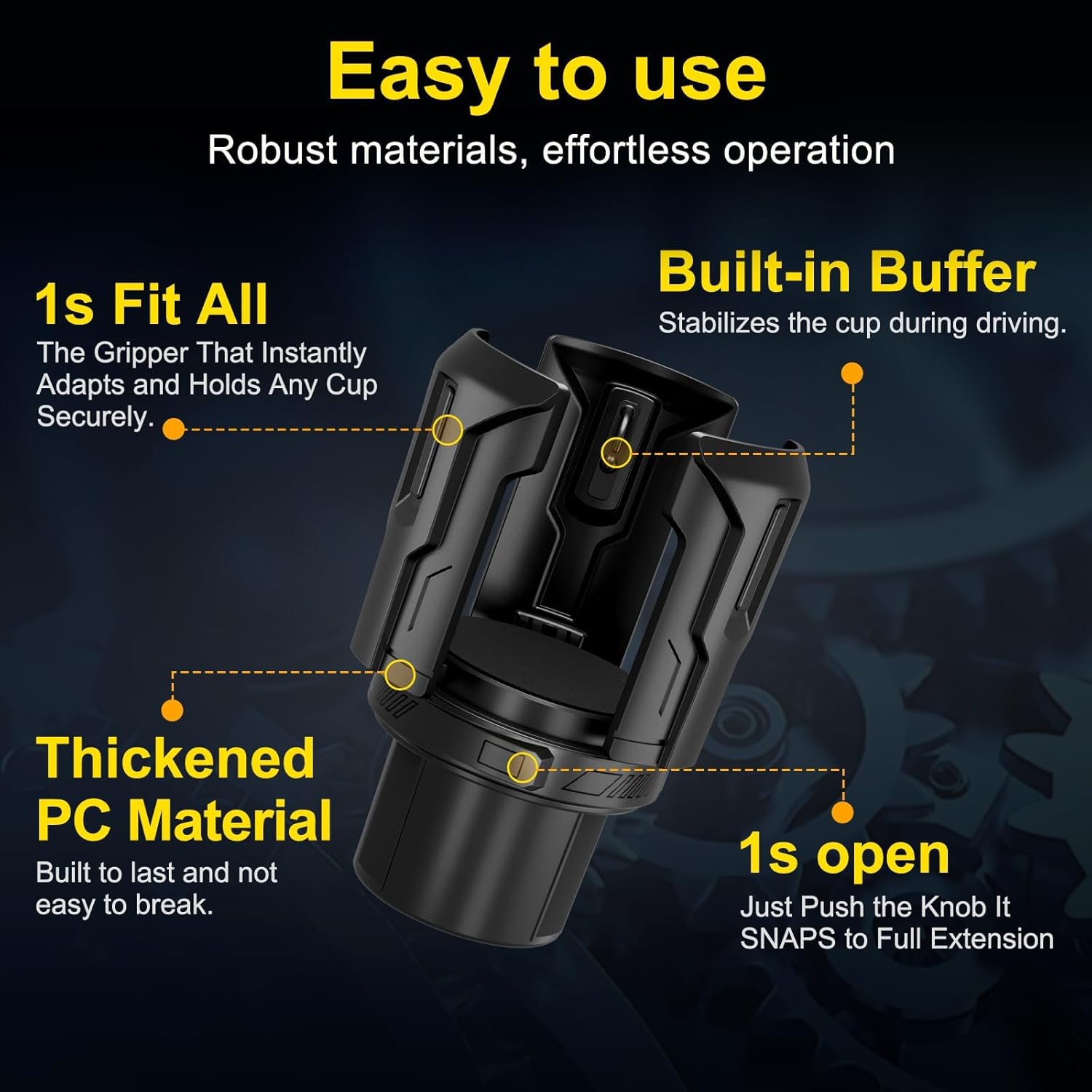 Detalle 2 de Cup Holder Expander Auto-Fit 2.6"–4.8"