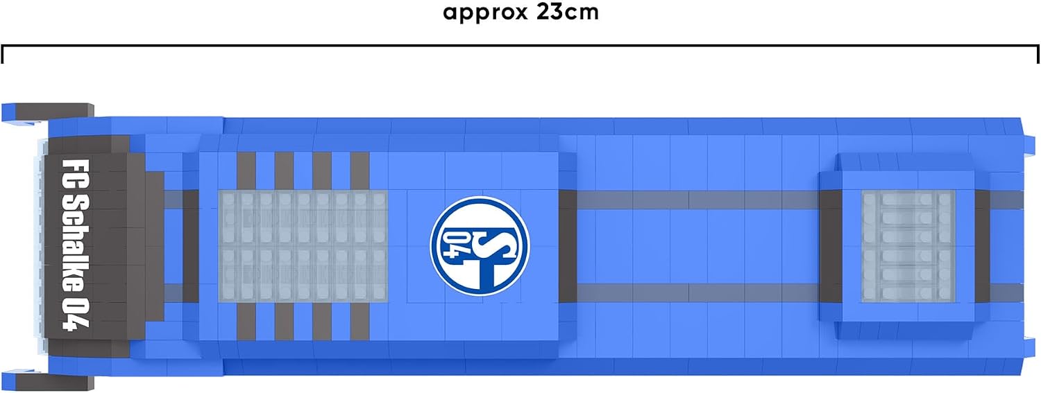 Detalle de FOCO BRXLZ FC Schalke 04 – licencjonowany autobus do składania, 1207 elementów