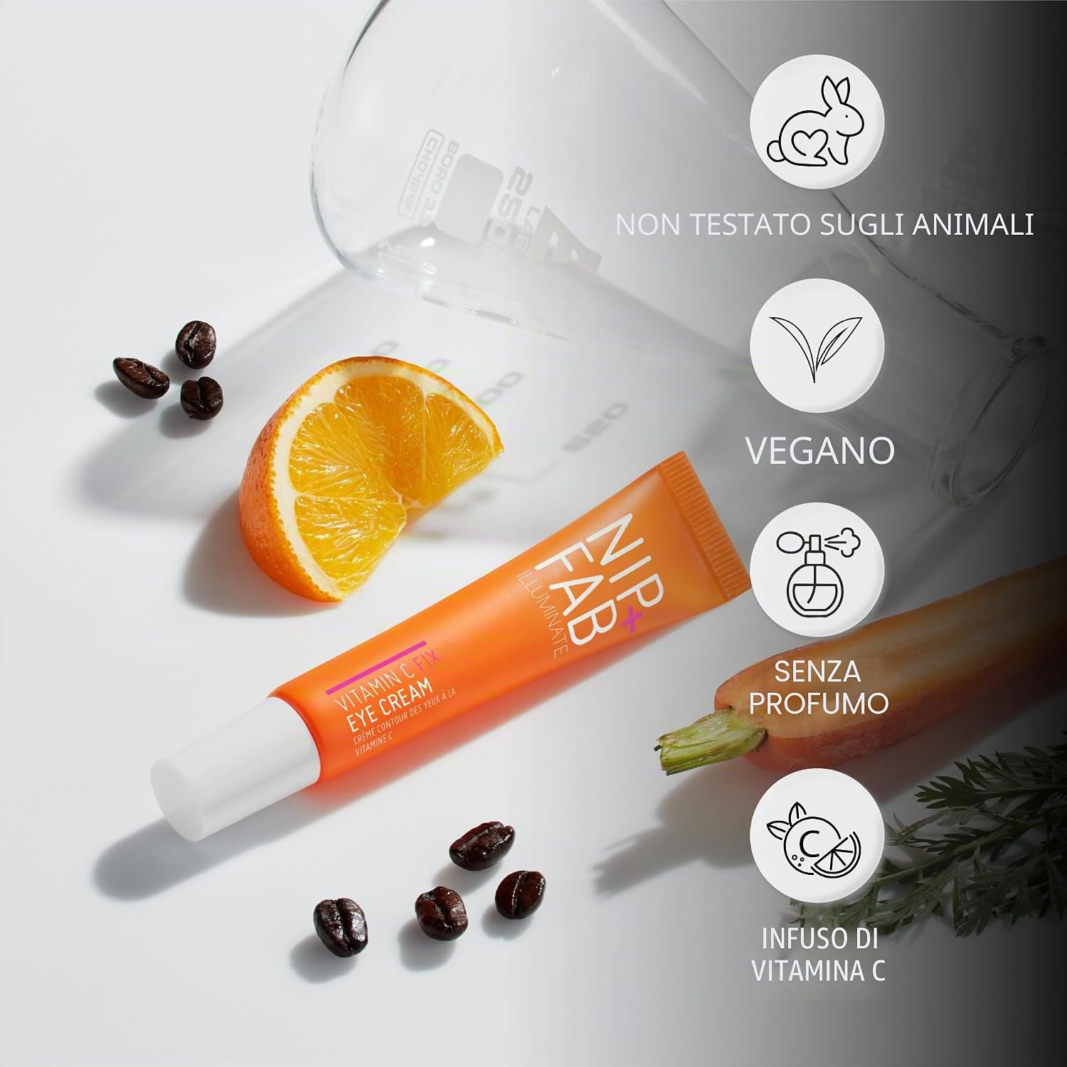 Detalle 2 de Nip+Fab Vitamin C Fix Crema Occhi 10% (5% Vitamina C) illuminante e levigante da 15 ml