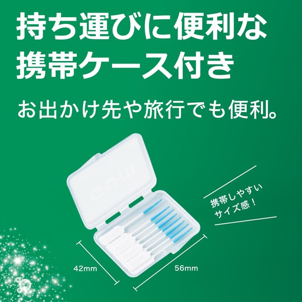 Detalle de GUM ソフトピック 歯間ブラシ SSS〜Sサイズ ゴムタイプ 40本入×4個