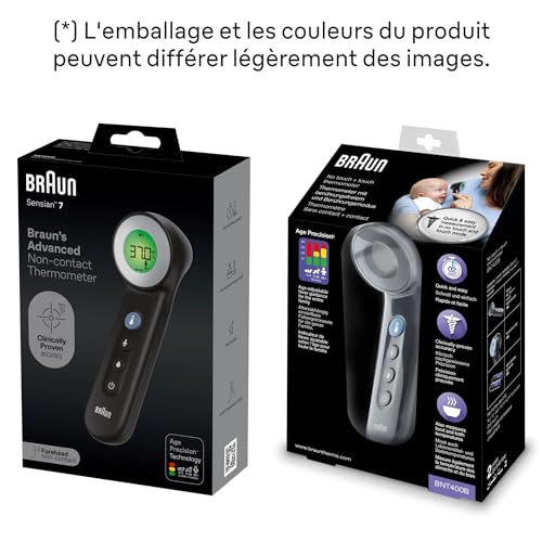 Thumbnail 7 de Braun Sensian 7 Thermomètre frontal sans contact 3-en-1 – précision Age Precision et affichage couleur