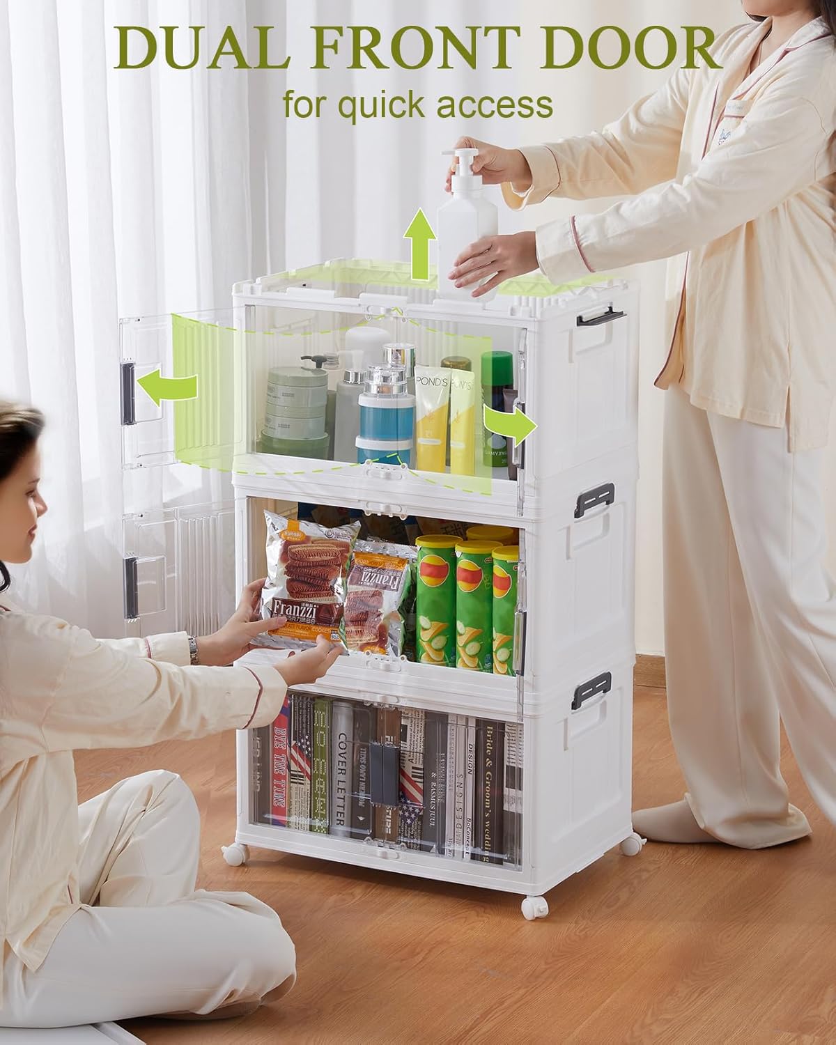 Thumbnail 5 de OlarHike 144QT Lockable Storage Bin 3-pack