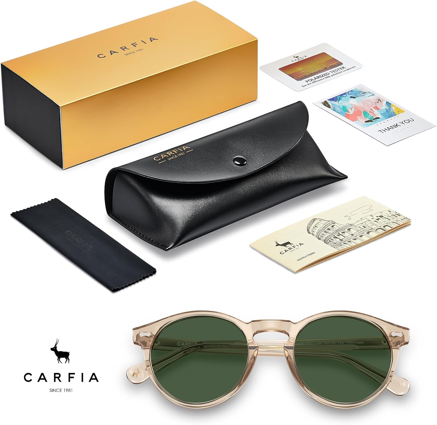 Thumbnail 6 de CARFIA Polarisierte Sonnenbrille Herren