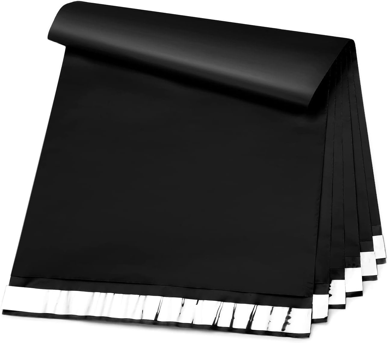 Metronic Black Poly Mailers 10x13 (100 Pack) — Small Shipping Bags for Clothing & Small Business