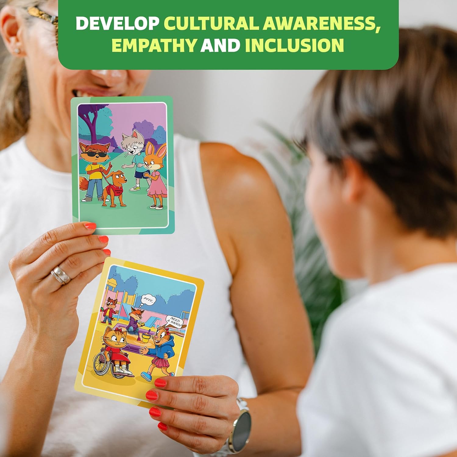 Detalle de Who What Why Mega Pack Conversation Cards for Kids (120 Picture Cards) – Speech & Counseling Therapy Game for Ages 4+