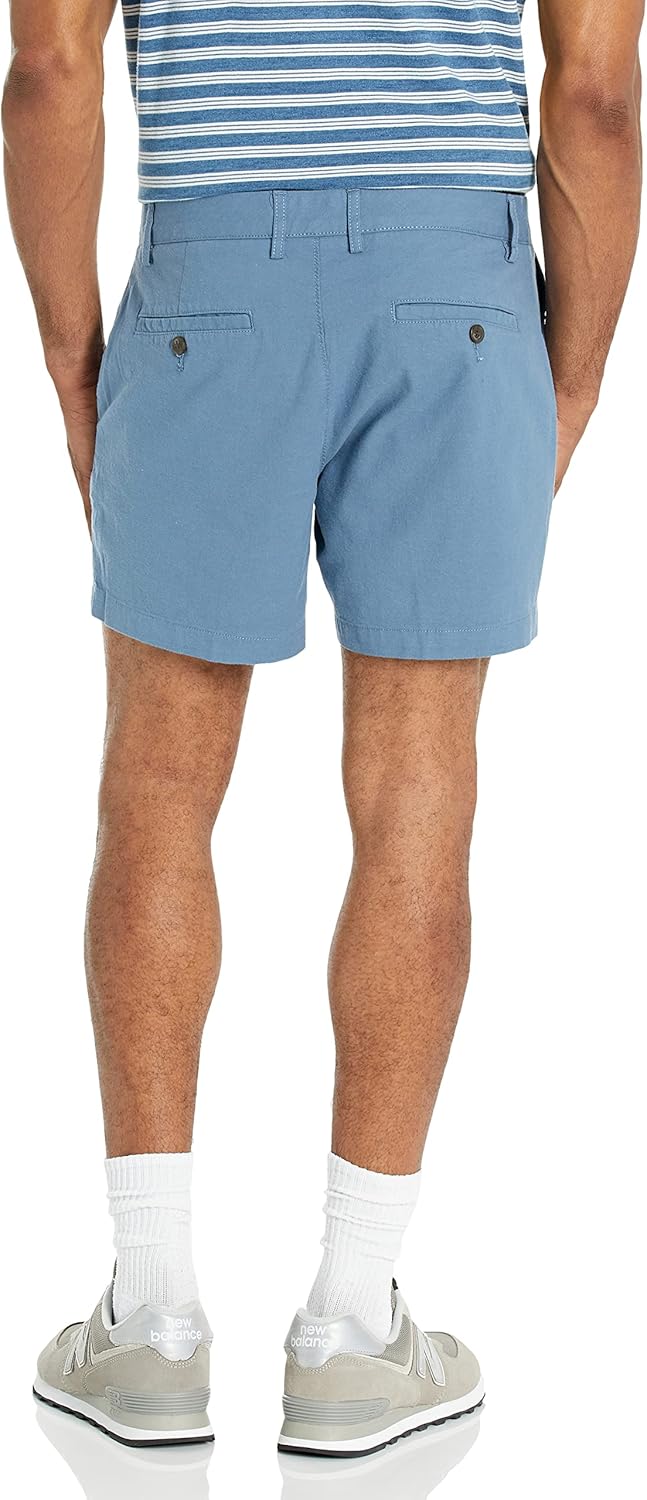 Thumbnail 1 de Amazon Essentials Herren Slim-Fit Stretch-Chinoshorts ohne Bundfalten, 13 cm (leichte Oxford-Baumwolle)