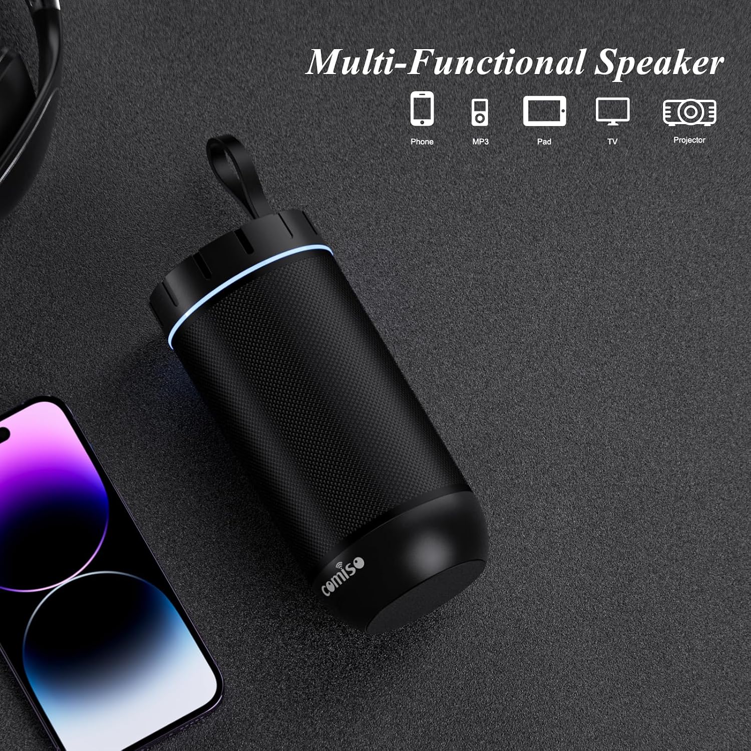 Thumbnail 2 de COMISO Bluetooth Speaker X26, 24H playtime