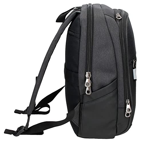 Detalle 2 de Pepe Jeans Jarvis Mochila Adaptable 12" con Detalles de Piel 🖤