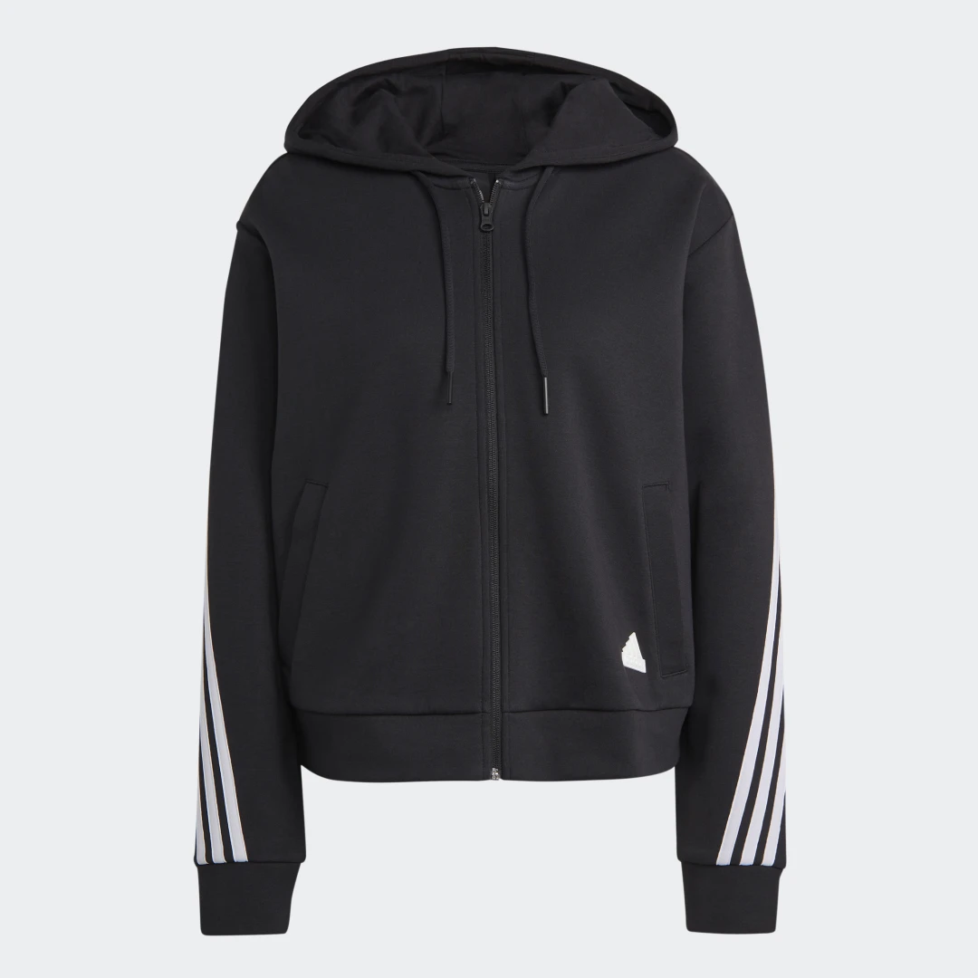 Detalle de Chaqueta con capucha Future Icons 3 bandas - Adidas