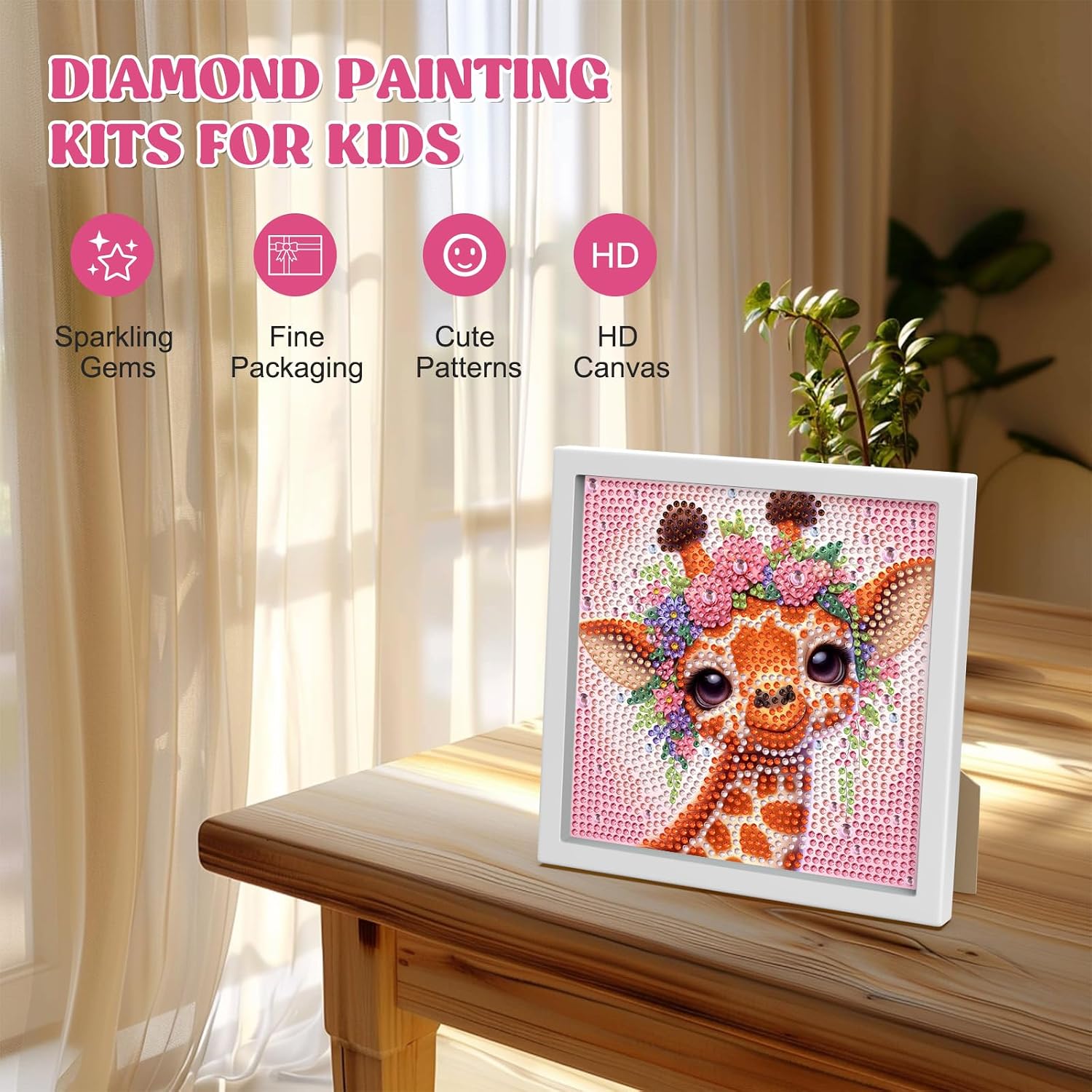 Detalle 2 de RICUVED Diamond Art Kit, 7.1 x 7.1-Inch
