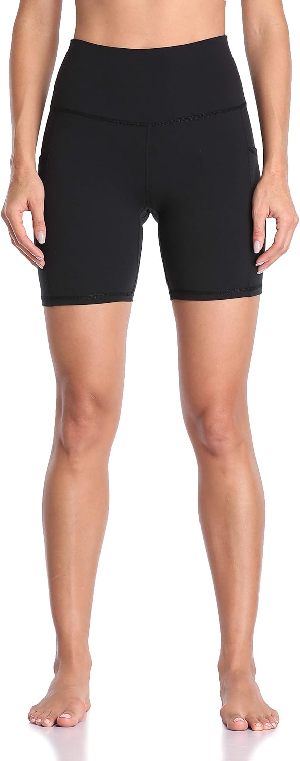 Thumbnail 1 de Colorfulkoala Women’s High Waisted Biker Shorts with Pockets (6" Inseam) — Yoga Tummy Control