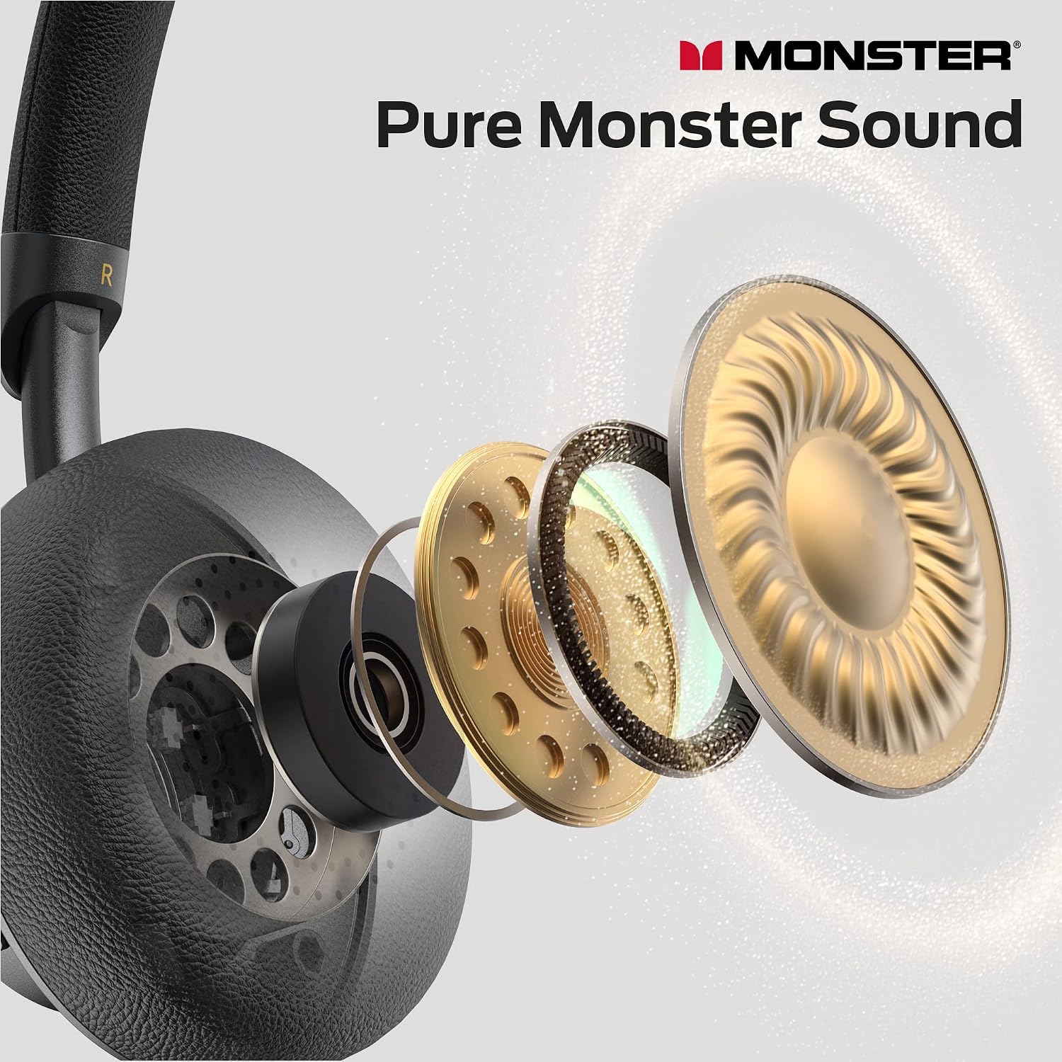 Detalle de Monster over-ear headphones, Bluetooth 6.0