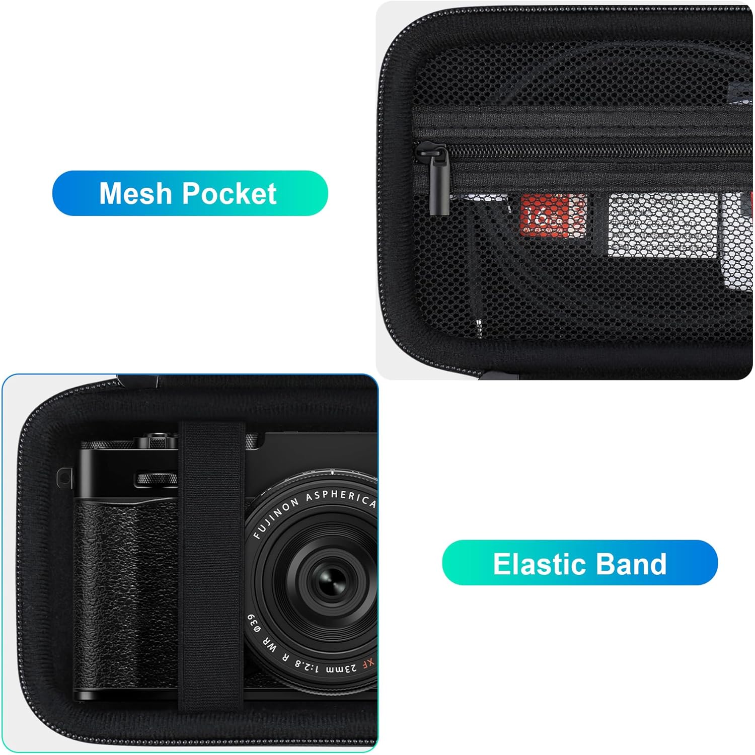 Detalle de BOVKE Carrying Case for Fujifilm X100VI/X100V/X100F/X100S/X-E5