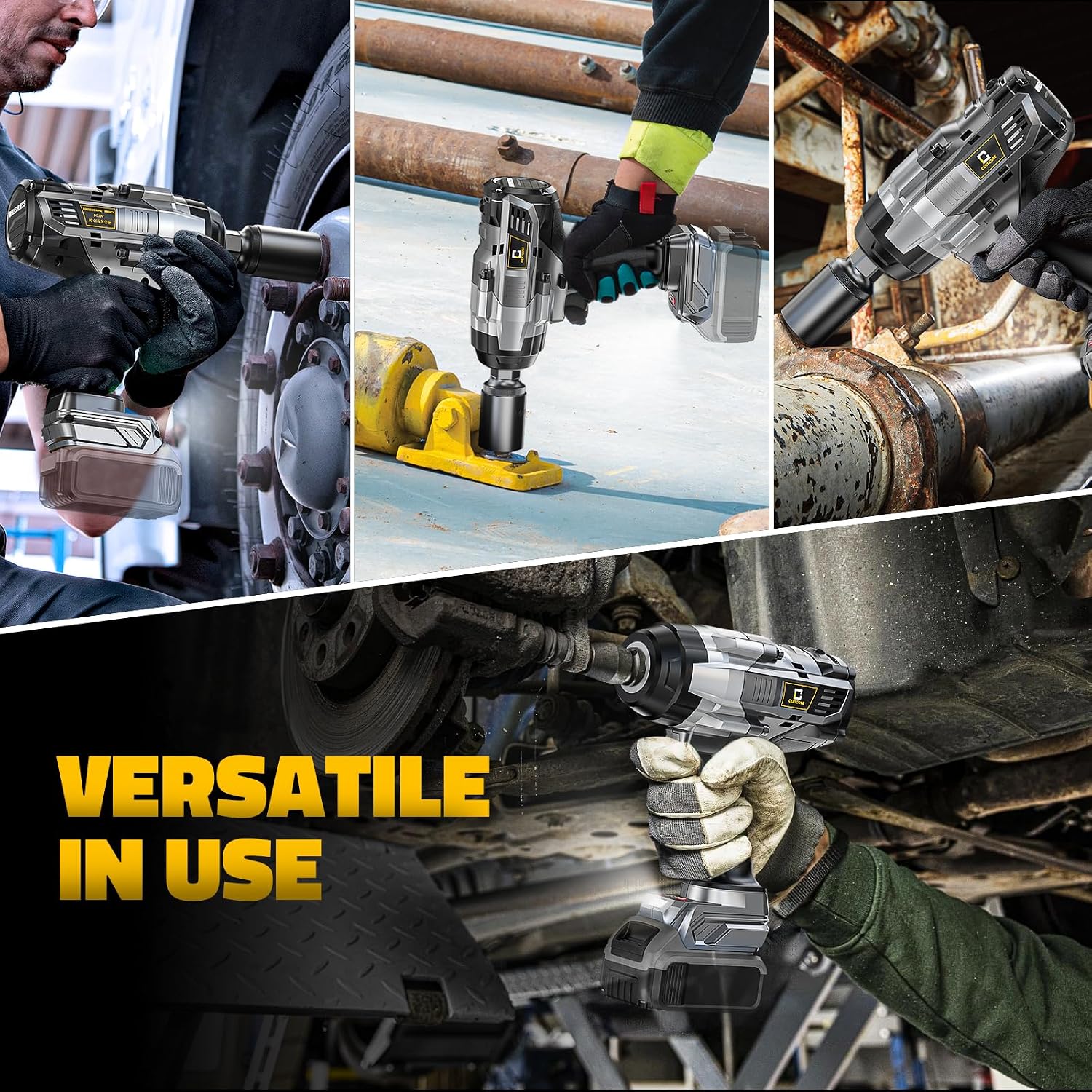 Thumbnail 6 de Cordless Impact Wrench Compatible with DeWalt 20V 1700FT-LBS