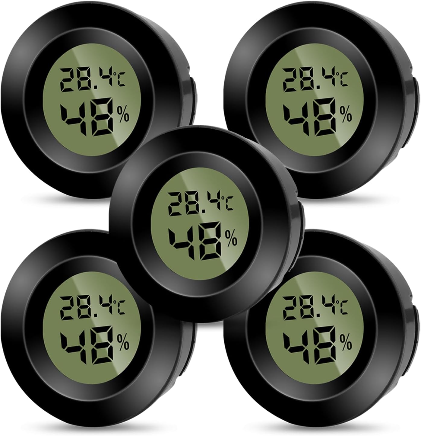 Detalle de Gbformat 5PCS Hygromètre numérique 5pcs pour intérieur 🌡