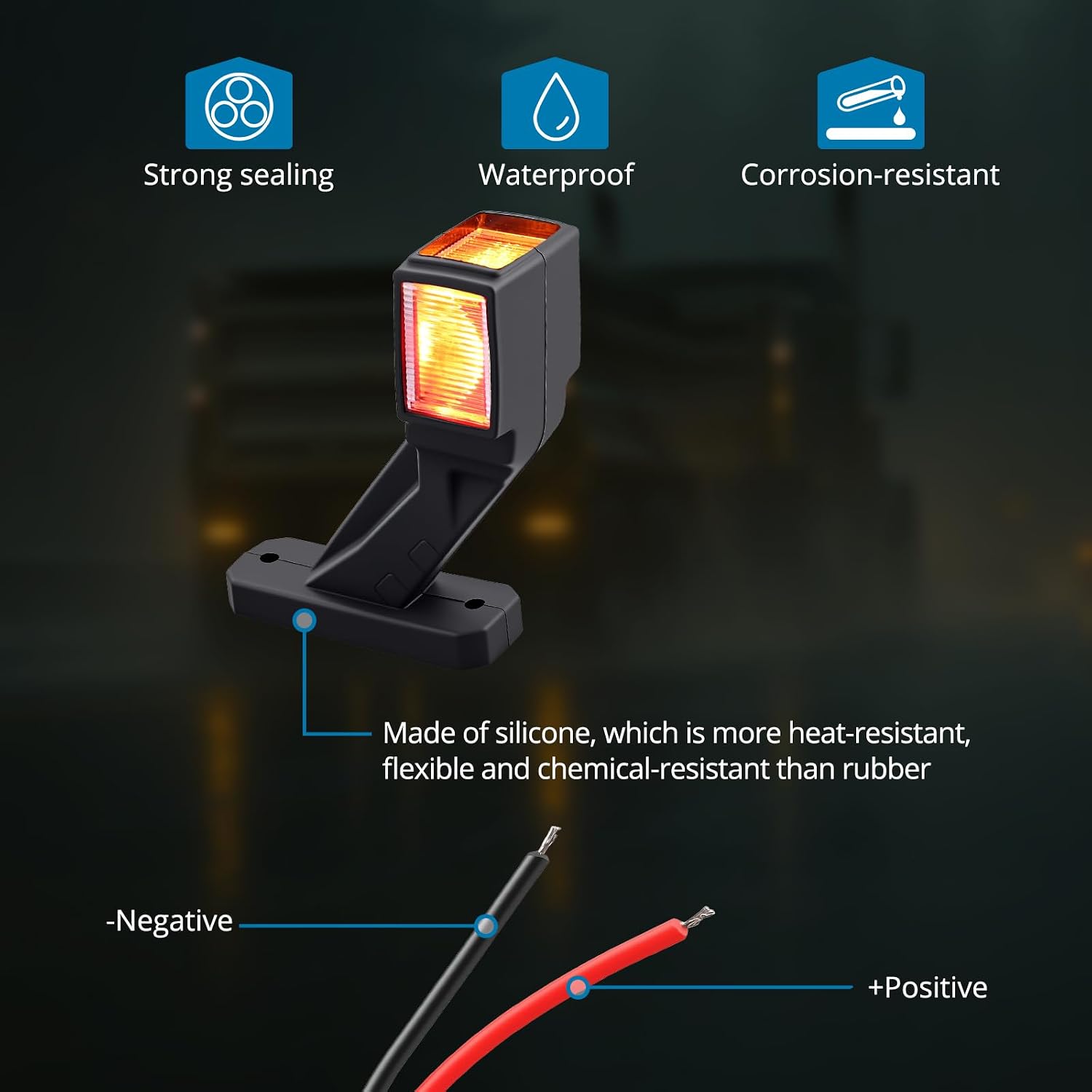 Thumbnail 4 de AUTOUTLET LED Trailer Marker Lights 140 mm