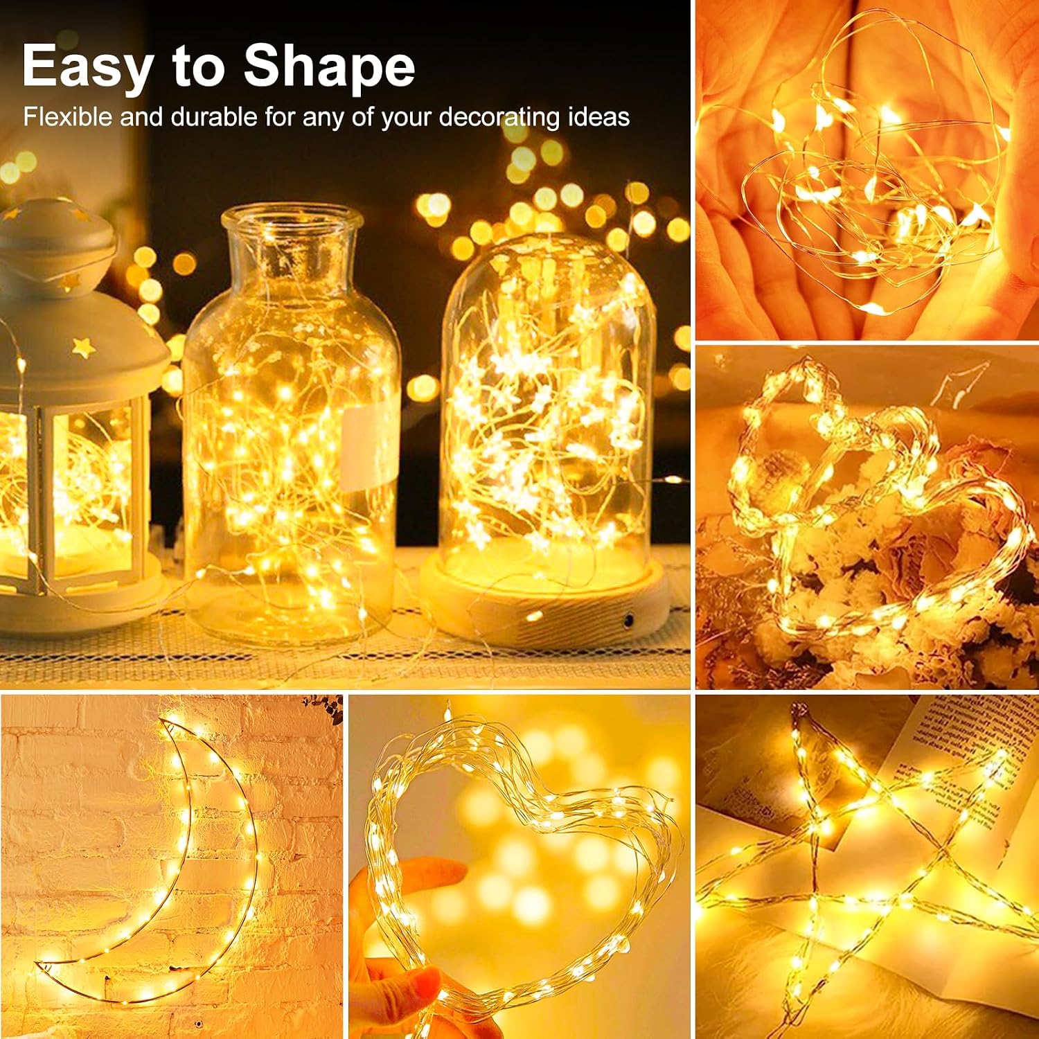 Detalle de kolpop bc3b9f79-aaba-4e96-8062-c2f3b9150b30 Mini Fairy Lights, 7 ft, 20 LEDs