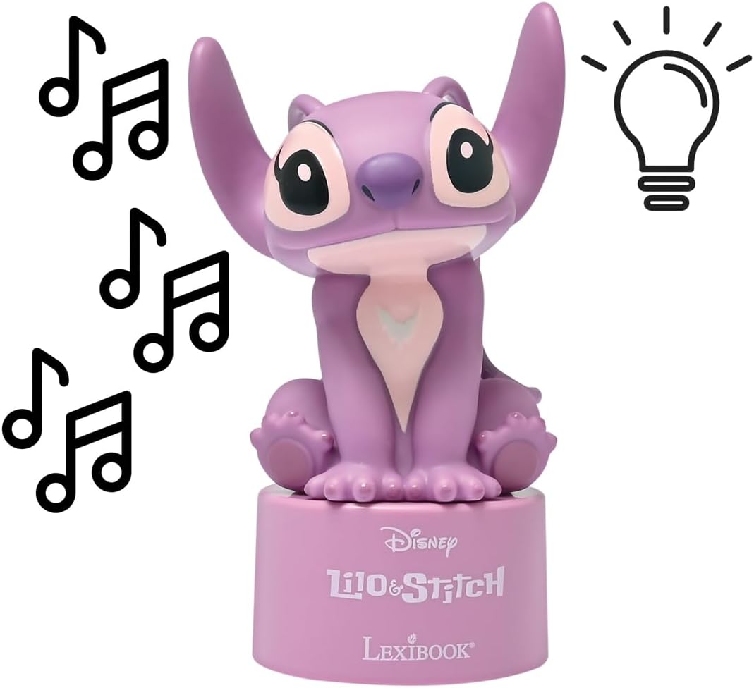 Thumbnail 3 de Lexibook Disney Stitch — Enceinte Bluetooth Veilleuse Angel, Rose (NS02D1)