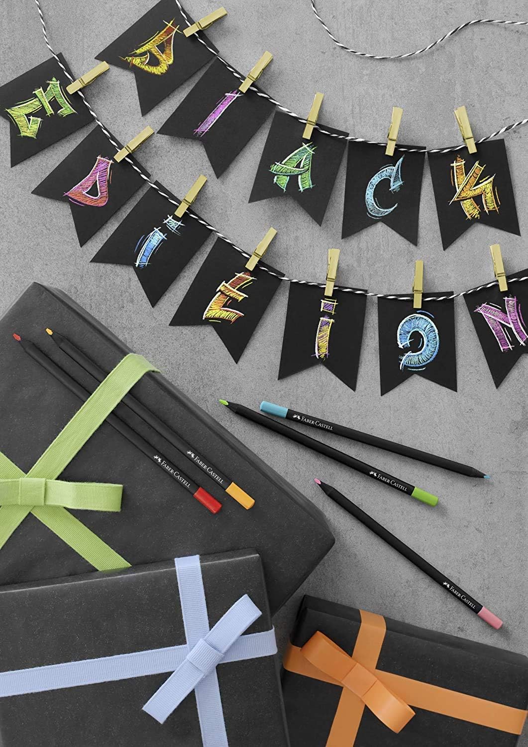 Detalle de Faber-Castell 116436 Black Edition: Set da 36 Matite Colorate con Impugnatura Ergonomica e Legno Sostenibile