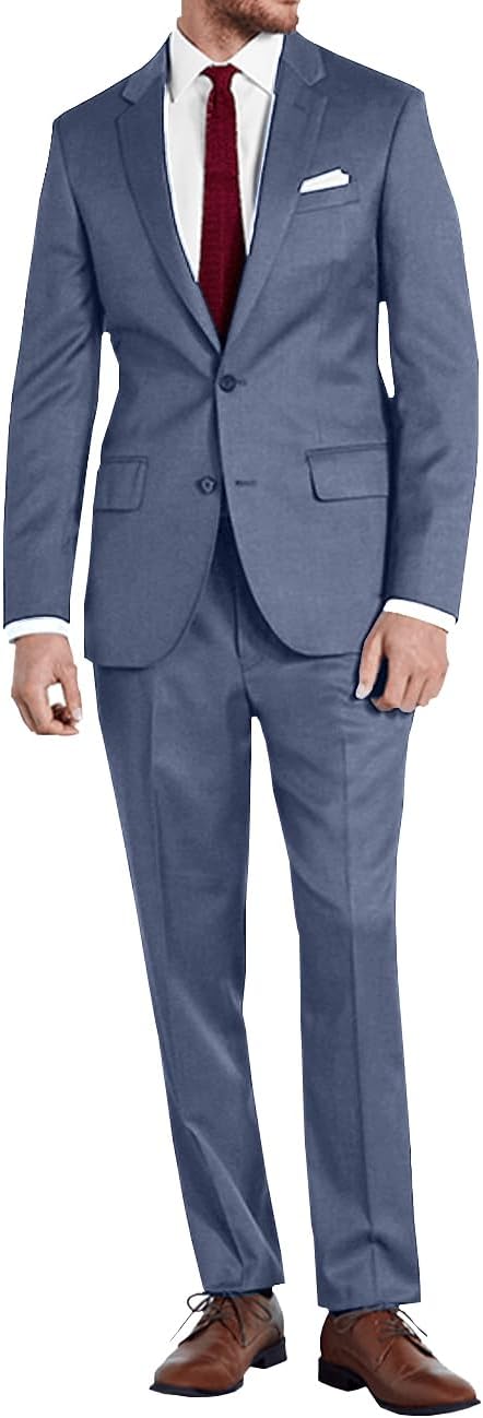 Thumbnail 4 de Lynerun Men’s 2-Piece Slim Fit Suit Set (Two-Button Jacket & Trousers)